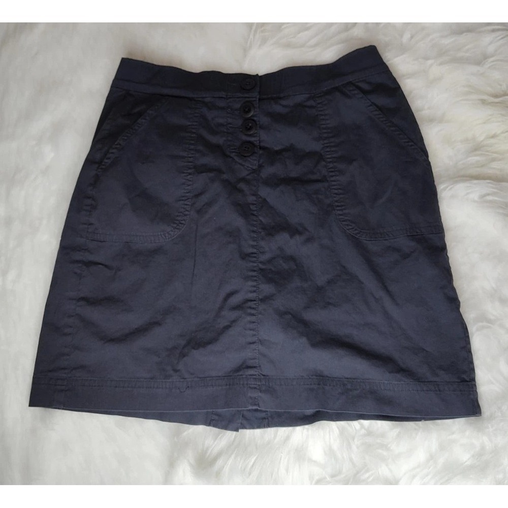 Tommy Bahama Golf Skort Women 8 Navy Blue Cotton Modal Stretch Active Mini Skirt